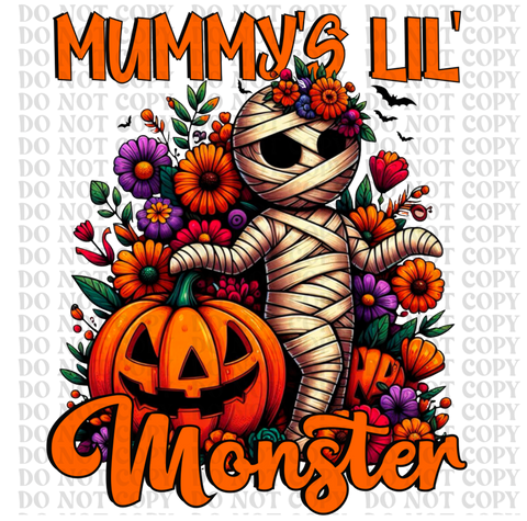 Mummys Little Monster DTF or Sublimation Transfer