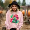 Neon Christmas Tree DTF or Sublimation Transfer