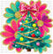 Neon Christmas Tree DTF or Sublimation Transfer