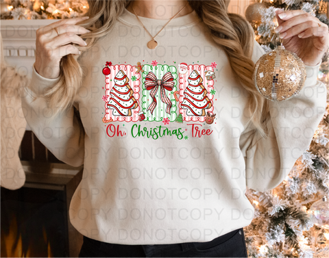 Oh Christmas Tree DTF or Sublimation Transfer