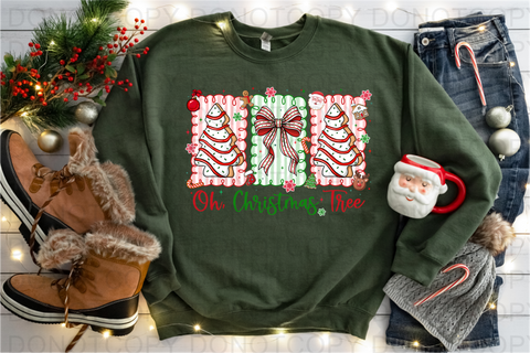 Oh Christmas Tree DTF or Sublimation Transfer