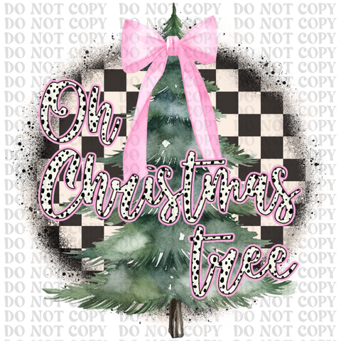 Oh Christmas Tree DTF or Sublimation Transfer