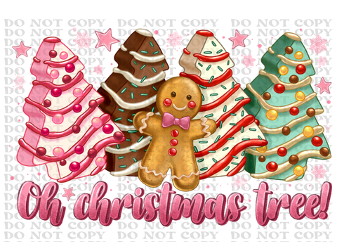 Oh Christmas Tree DTF or Sublimation Transfer