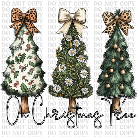 Oh Christmas Tree DTF or Sublimation Transfer