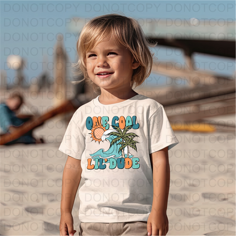 One Cool Little Dude DTF or Sublimation Transfer