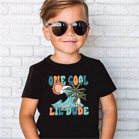 One Cool Little Dude DTF or Sublimation Transfer