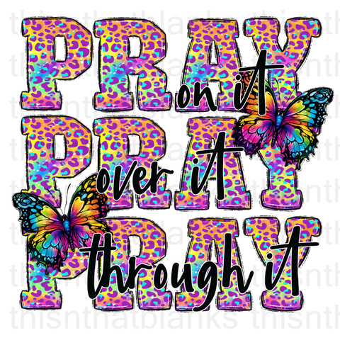 Pray On It Leopard Sublimation Or DTF Transfer