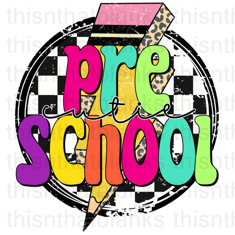 Pre-School Cutie Sublimation Or DTF Transfer