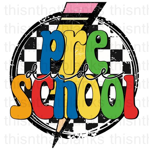 Preschool Dude Sublimation Or DTF Transfer