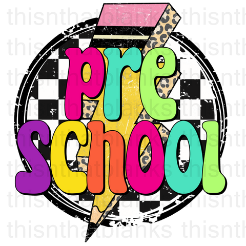 Pre-School Sublimation Or DTF Transfer
