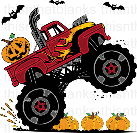 Pumpkin Smasher Truck Sublimation or DTF Transfer