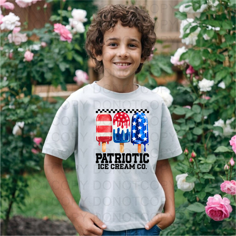 Patriotic Ice Cream DTF or Sublimation Transfer