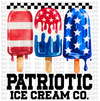 Patriotic Ice Cream DTF or Sublimation Transfer