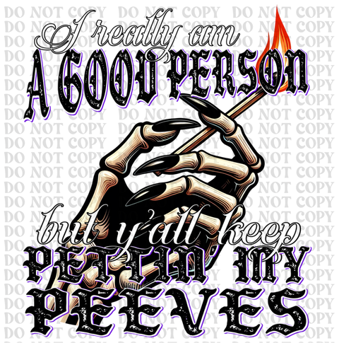 Pet Peeves DTF or Sublimation Transfer