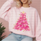 Pink Christmas Tree DTF or Sublimation Transfer