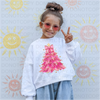 Pink Christmas Tree DTF or Sublimation Transfer