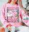 Pink Christmas Vibes DTF or Sublimation Transfer