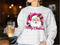 Pink Leopard Santa DTF or Sublimation Transfer