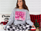 Pink Merry Christmas DTF or Sublimation Transfer