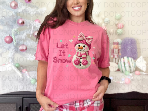 Let It Snowman DTF or Sublimation Transfer