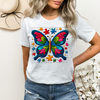 Autism Awareness Butterfly Embroidery Patch Sublimation or DTF Transfer