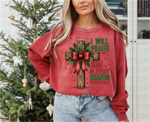 Praise Him DTF or Sublimation Transfer