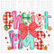 Preppy Lace Christmas DTF or Sublimation Transfer
