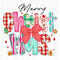 Preppy Lace Christmas DTF or Sublimation Transfer