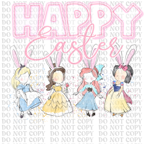 Princess Easter DTF or Sublimation Transfer