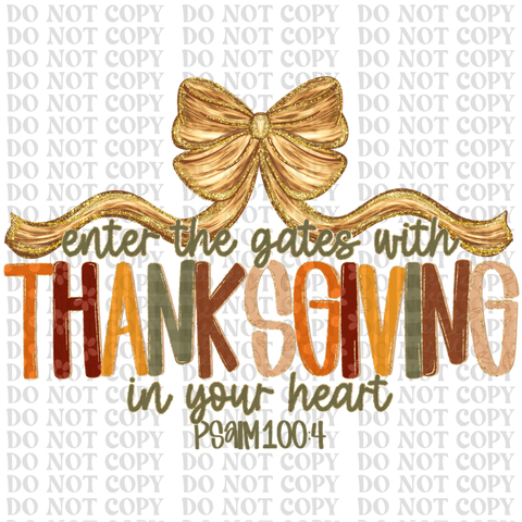 Thanksgiving DTF or Sublimation Transfer