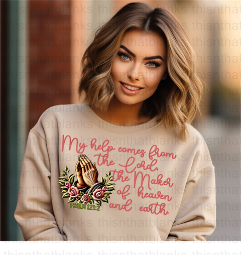 Psalms 121 DTF or Sublimation Transfer