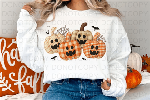Pumpkin Patchwork DTF or Sublimation Transfer
