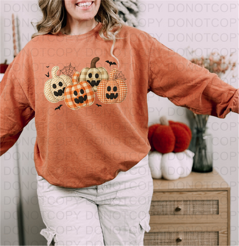 Pumpkin Patchwork DTF or Sublimation Transfer