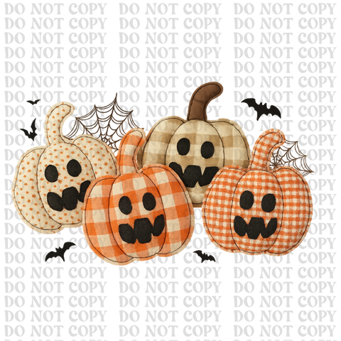Pumpkin Patchwork DTF or Sublimation Transfer