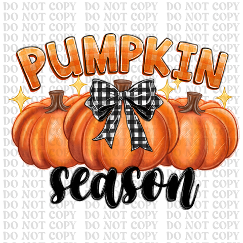 Pumpkin Season DTF or Sublimation Transfer