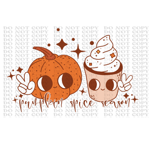 Pumpkin Spice Season DTF or Sublimation Transfer