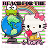 Reach For The Stars Miss Kitty Sublimation Or DTF Transfer