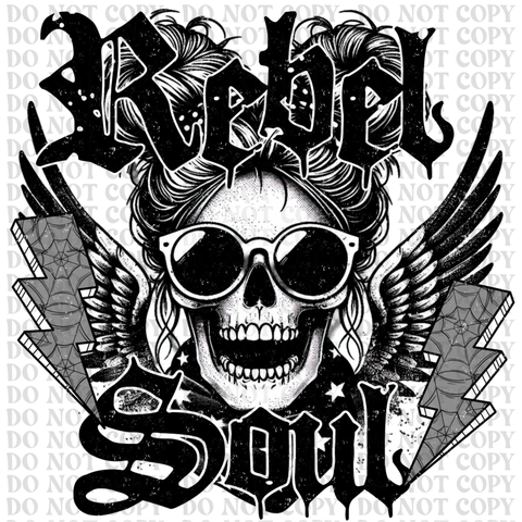 Rebel Soul DTF or Sublimation Transfer