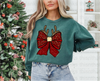 Christmas Reindeer Bow DTF or Sublimation Transfer