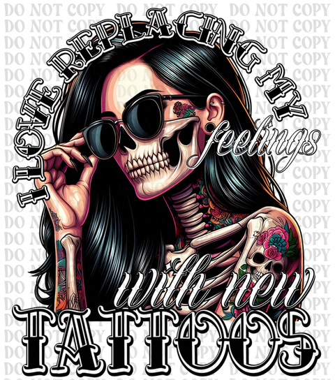 Replacing My Feelings DTF or Sublimation Transfer