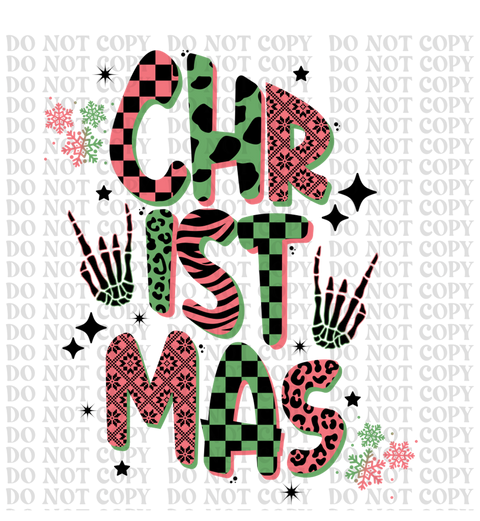 Retro Christmas DTF or Sublimation Transfer