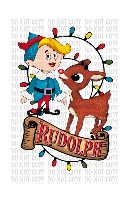Rudolph Collage DTF or Sublimation Transfer