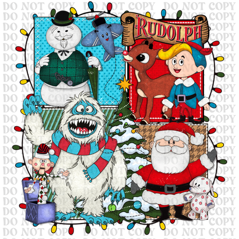 Rudolph Collage DTF or Sublimation Transfer