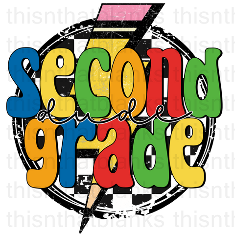 Second Grade Dude Sublimation Or DTF Transfer