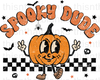 Spooky Dude Orange Sublimation or DTF Transfer