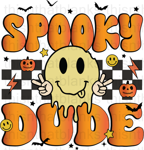 Spooky Dude Sublimation or DTF Transfer