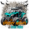 Spooky Nights And Trail Rides (Blue) Sublimation or DTF Transfer