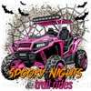 Spooky Nights And Trail Rides (Pink) Sublimation or DTF Transfer