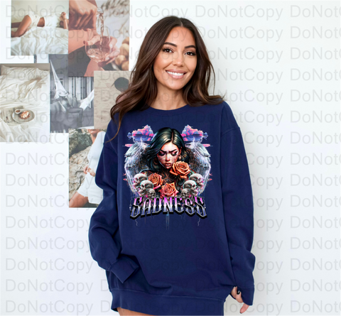Sadness DTF or Sublimation Transfer