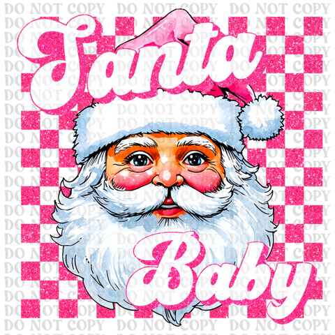 Santa Baby DTF or Sublimation Transfer